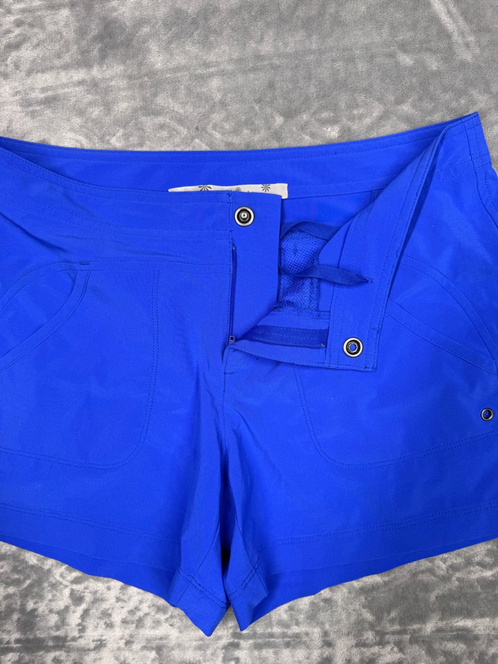Athleta Cobalt Blue Athletic Shorts - Picture 4 of 11